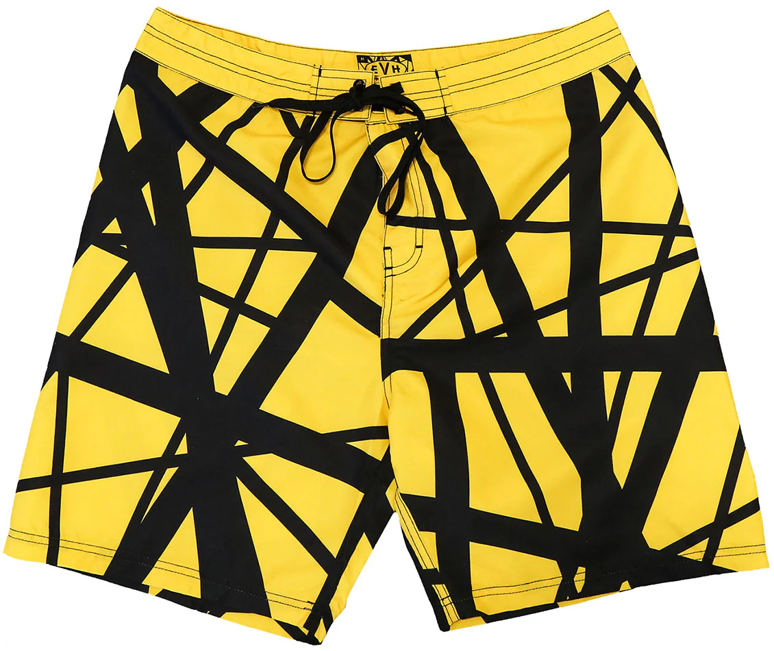 Yellow/Black Stripes Board Shorts