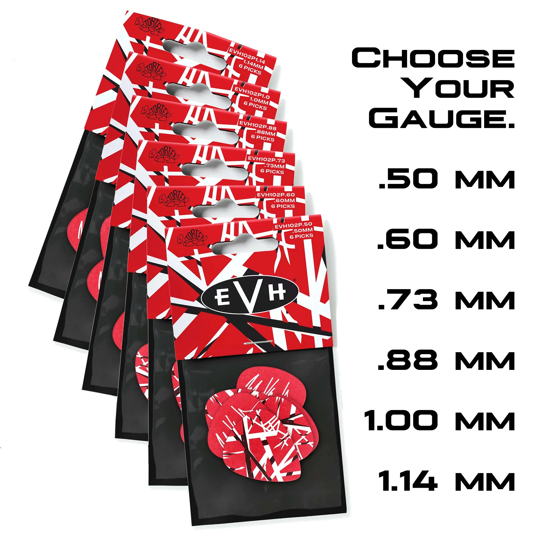 EVH Tortex Guitar Picks by Dunlop (6-Pack) - Image 6