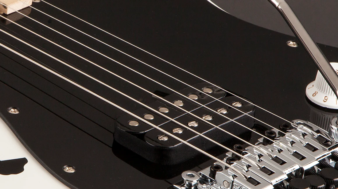 Eddie Van Halen Striped Series Electric Guitar — White with Black Stripes - Image 7