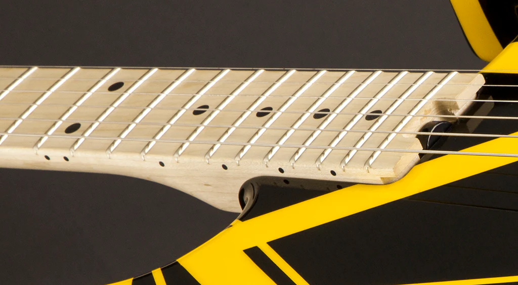 Eddie Van Halen Striped Series Electric Guitar — Black with Yellow Stripes - Image 10