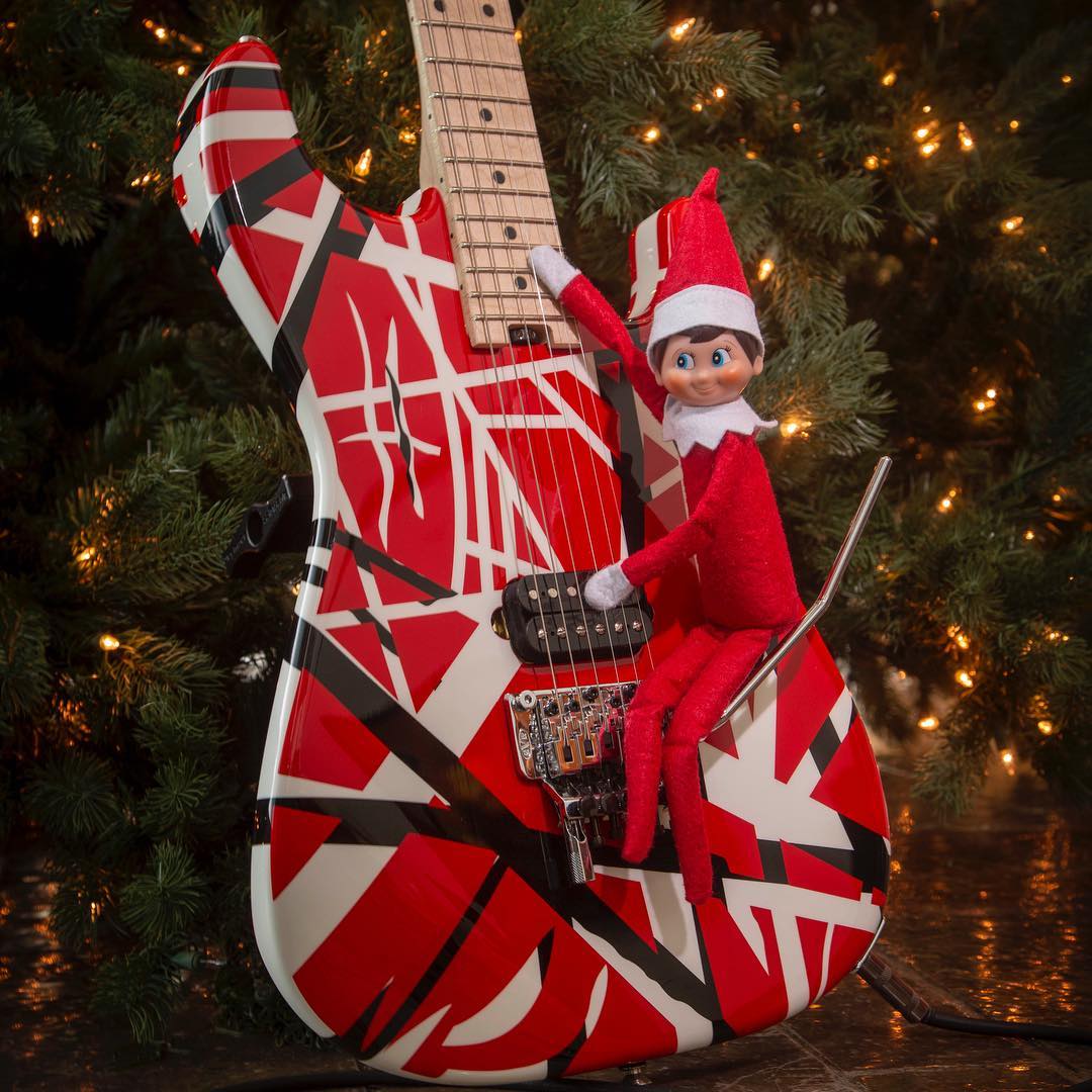 Eddie Van Halen Striped Series Electric Guitar — Red with Black Stripes - Image 13