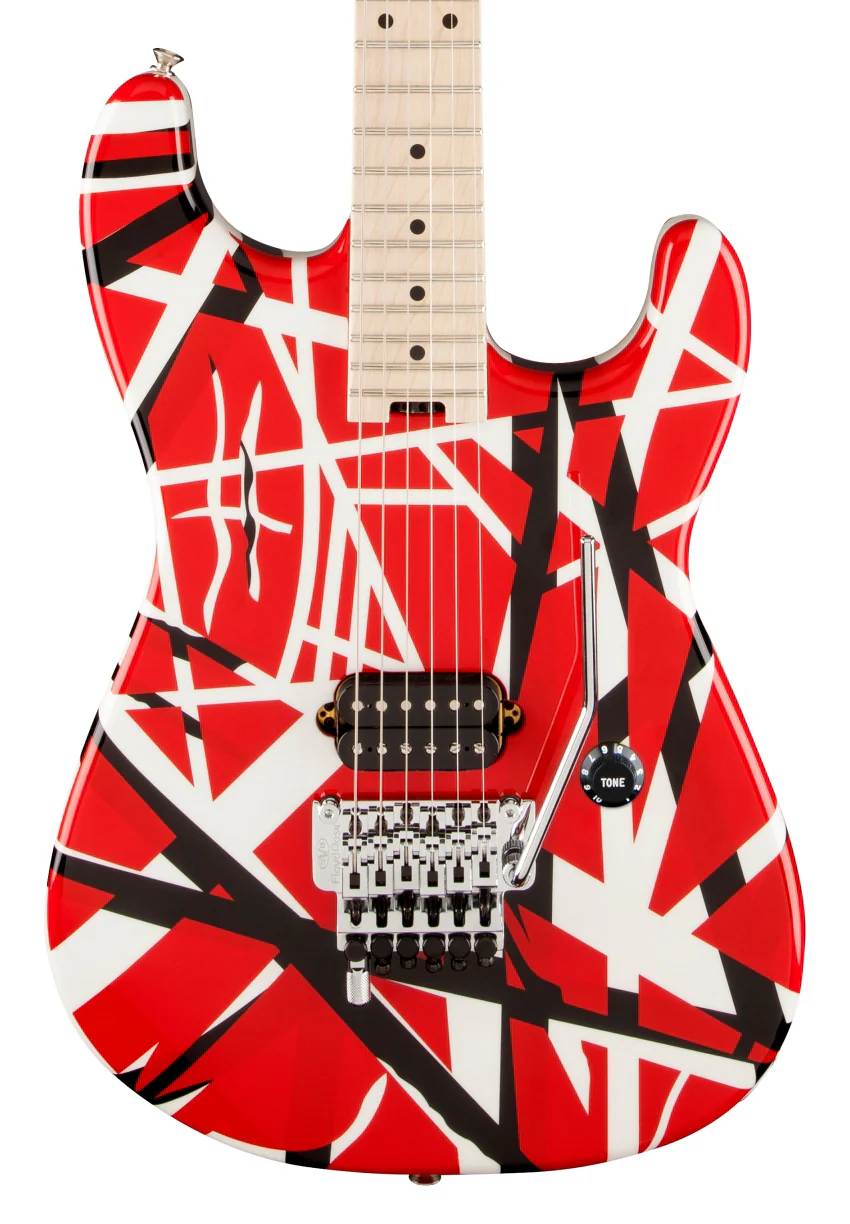 Eddie Van Halen Striped Series Electric Guitar — Red with Black Stripes - Image 3