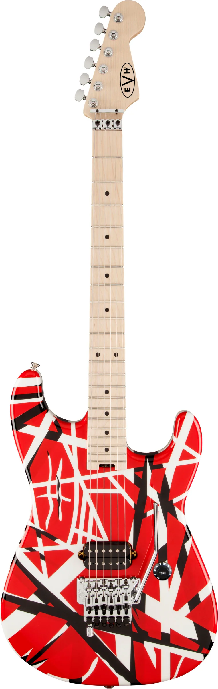 Eddie Van Halen Striped Series Electric Guitar — Red with Black Stripes - Image 6