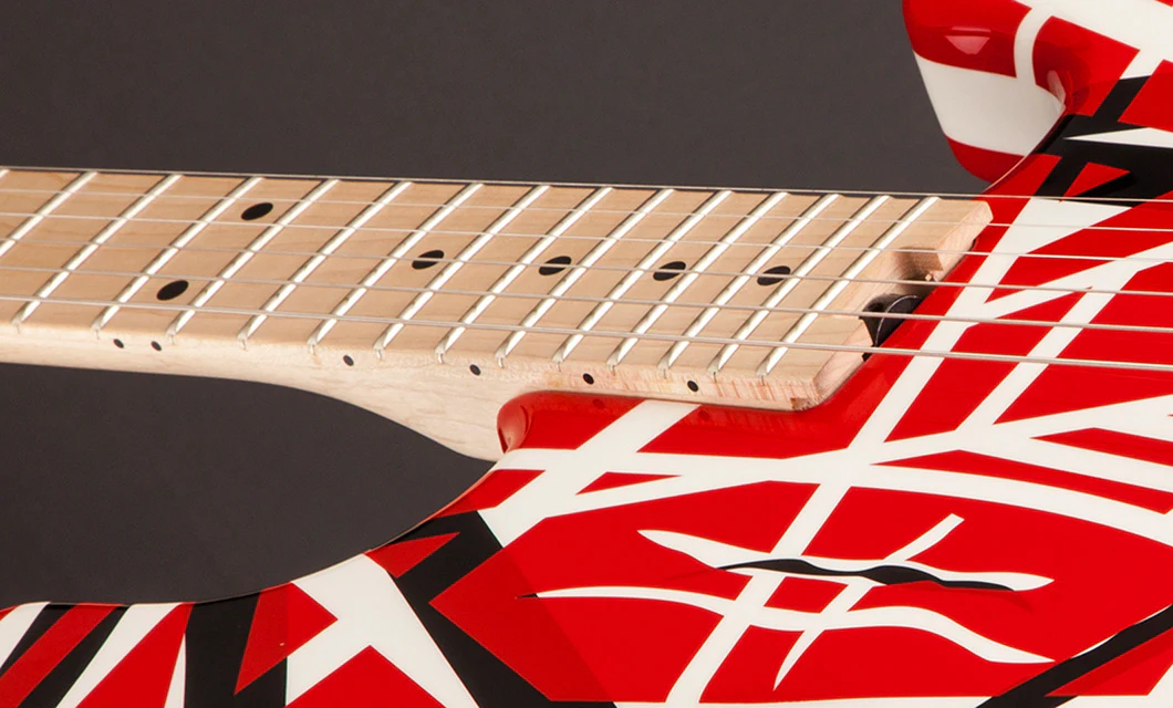 Eddie Van Halen Striped Series Electric Guitar — Red with Black Stripes - Image 8