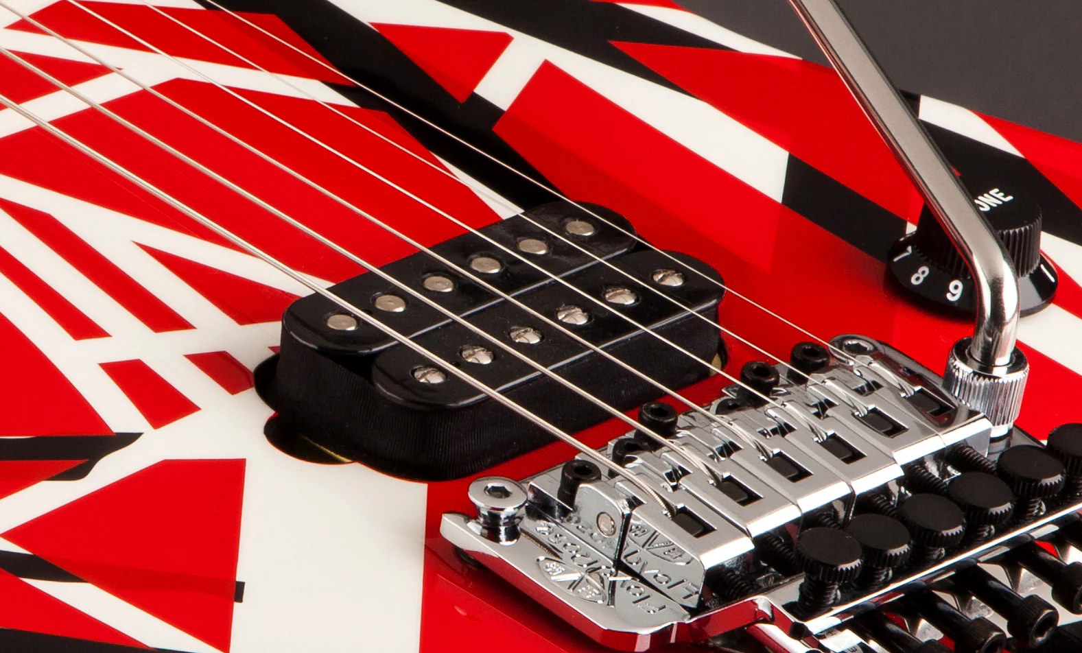 Eddie Van Halen Striped Series Electric Guitar — Red with Black Stripes - Image 9