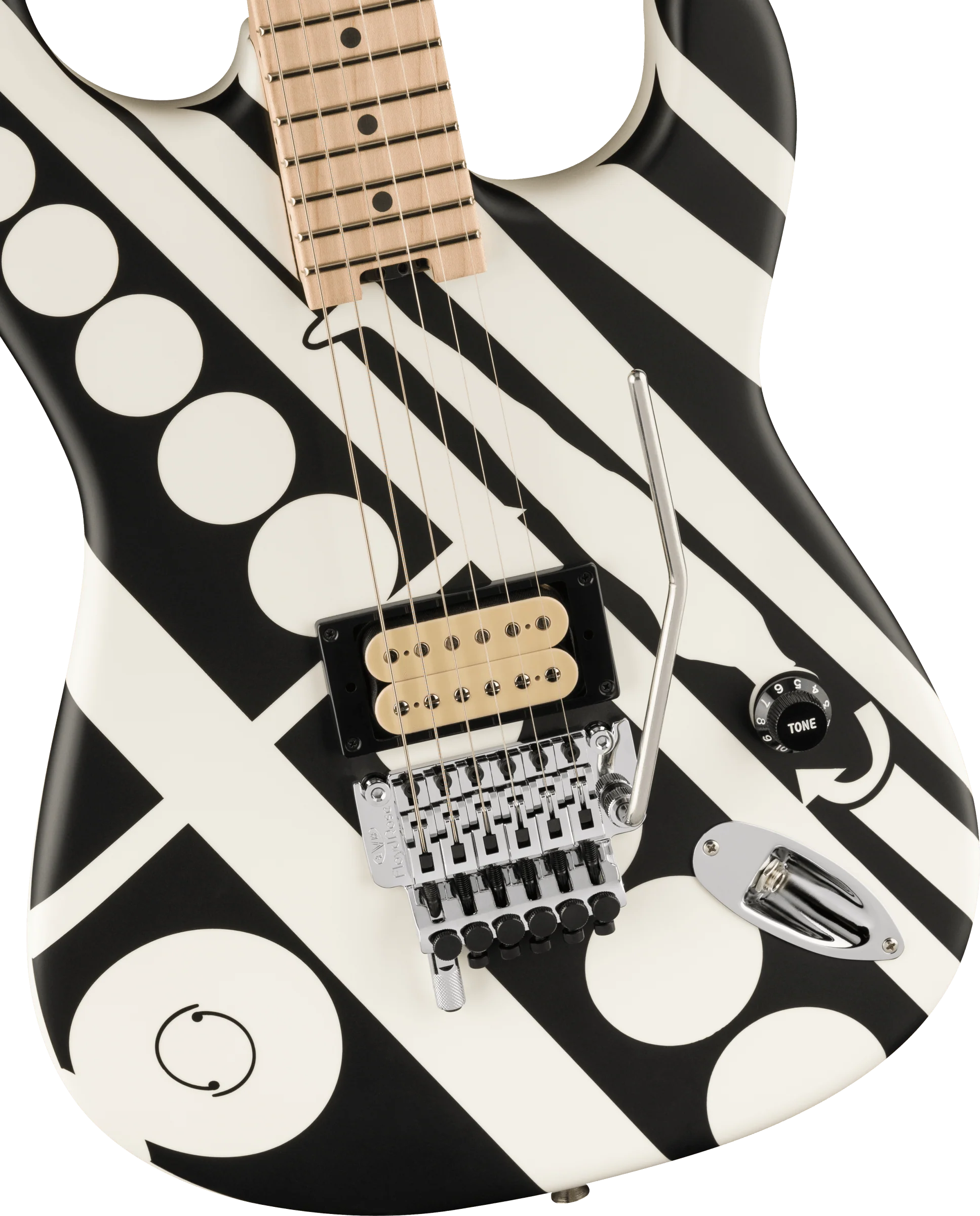 Eddie Van Halen Striped Series 'Circles' Electric Guitar - Image 5