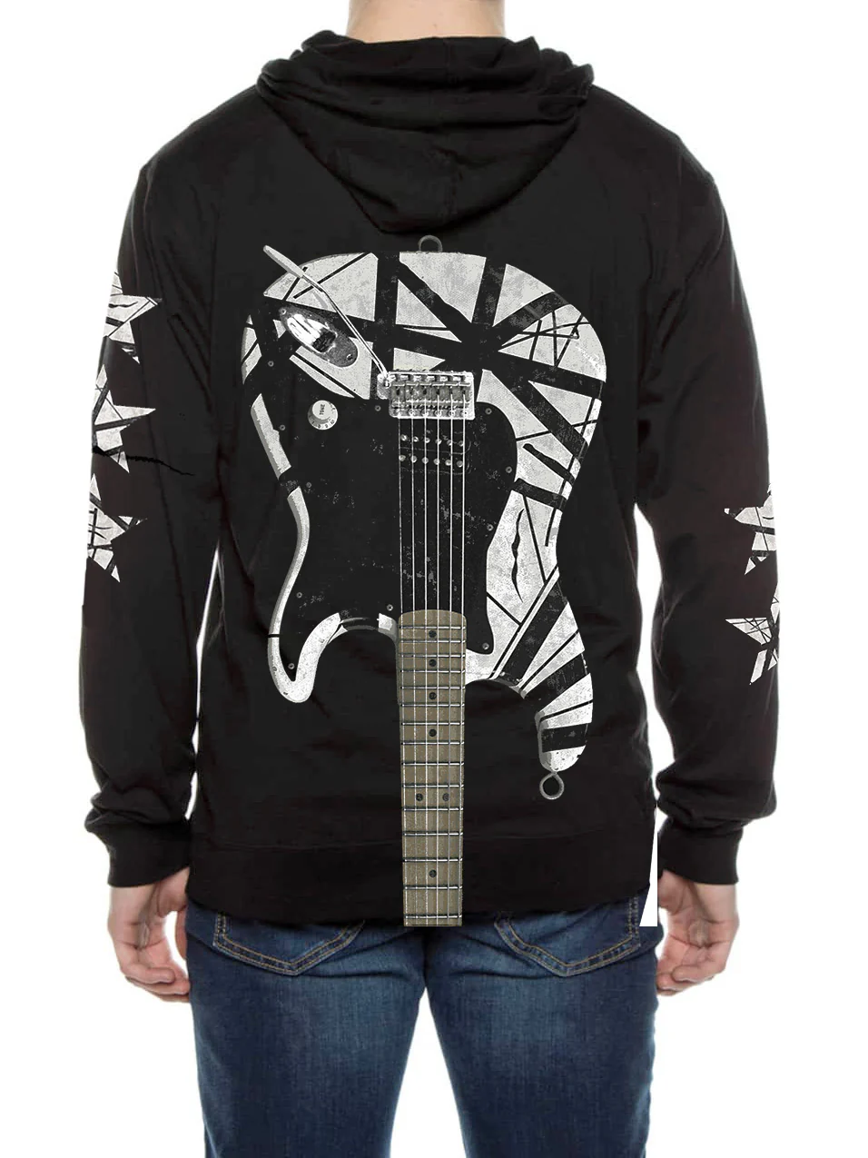 '78 Guitar Lightweight Zip-Up Hoodie - Image 3