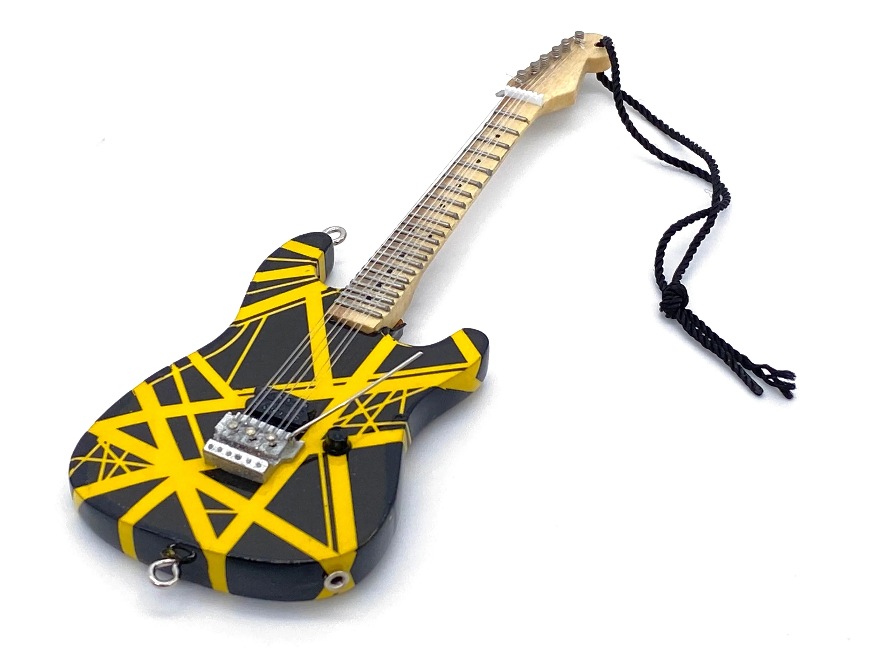 EVH Black & Yellow Guitar Ornament - Image 4