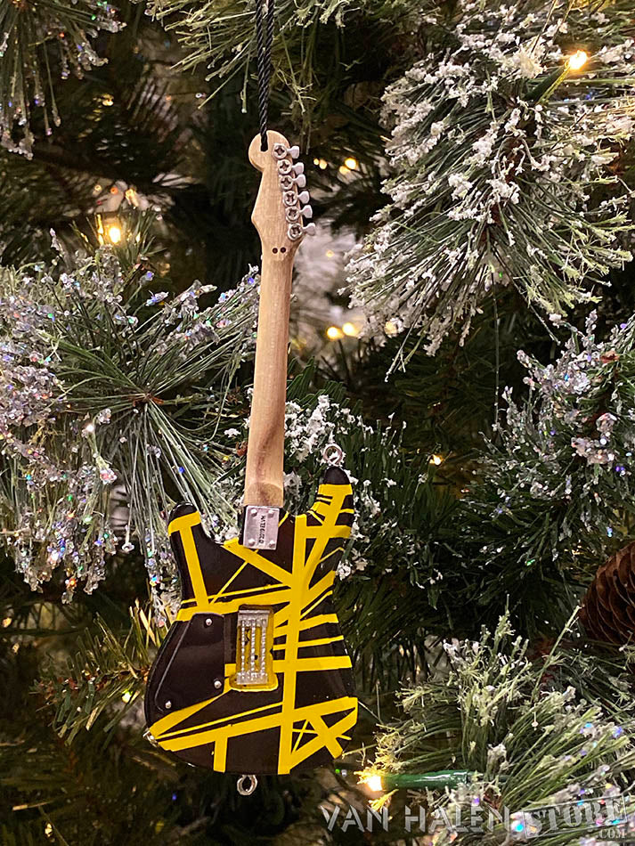EVH Black & Yellow Guitar Ornament - Image 6