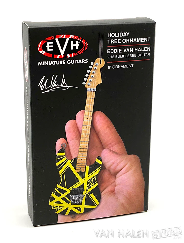 EVH Black & Yellow Guitar Ornament - Image 7