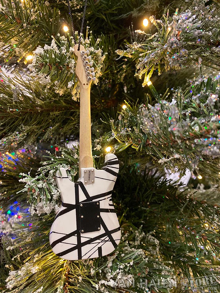 EVH Black & White Guitar Ornament - Image 4