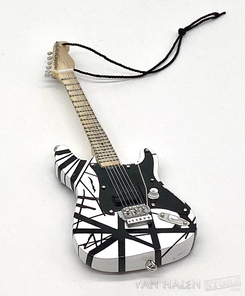 EVH Black & White Guitar Ornament - Image 5