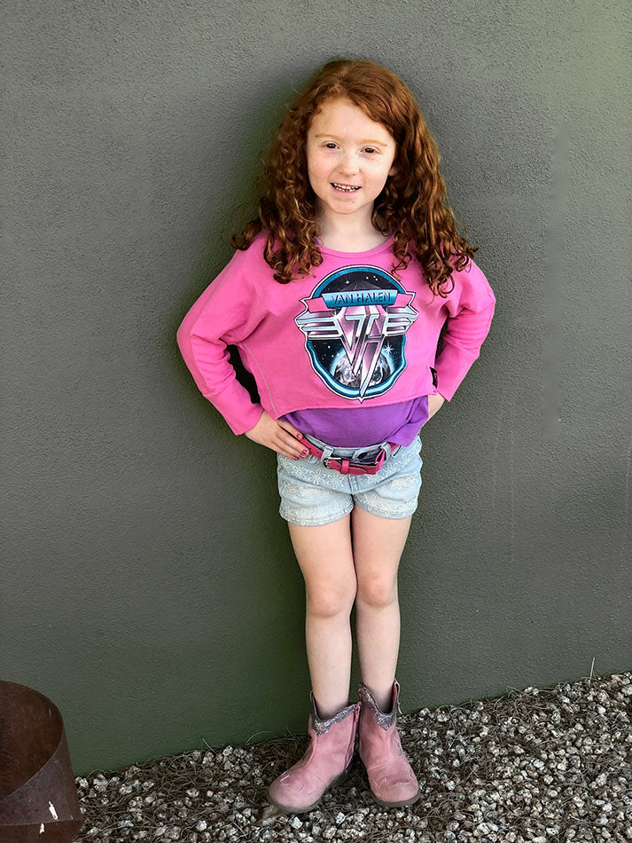 Girl's Pink Van Halen Tee - Image 4