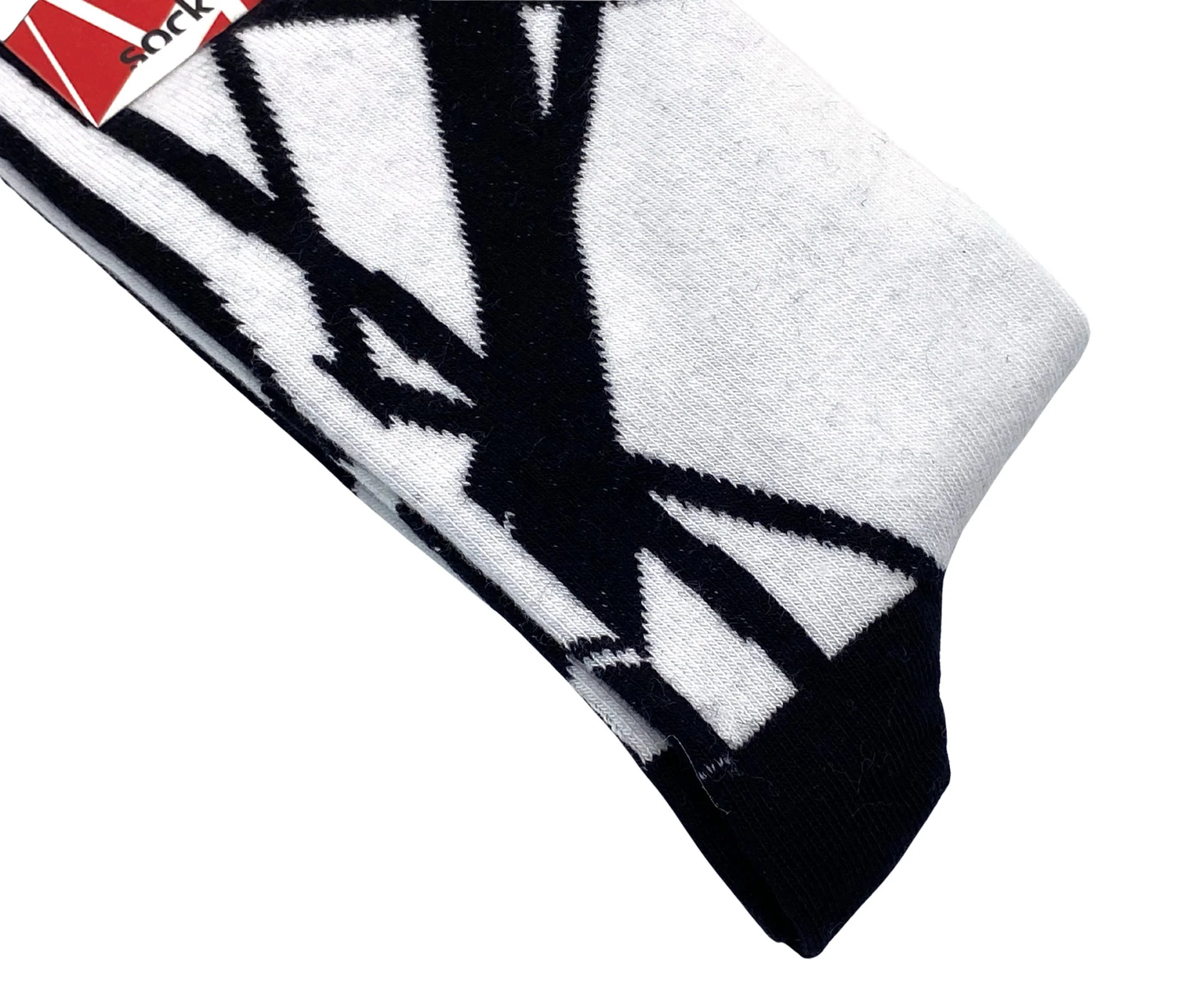 EVH Striped White & Black Socks - Image 4