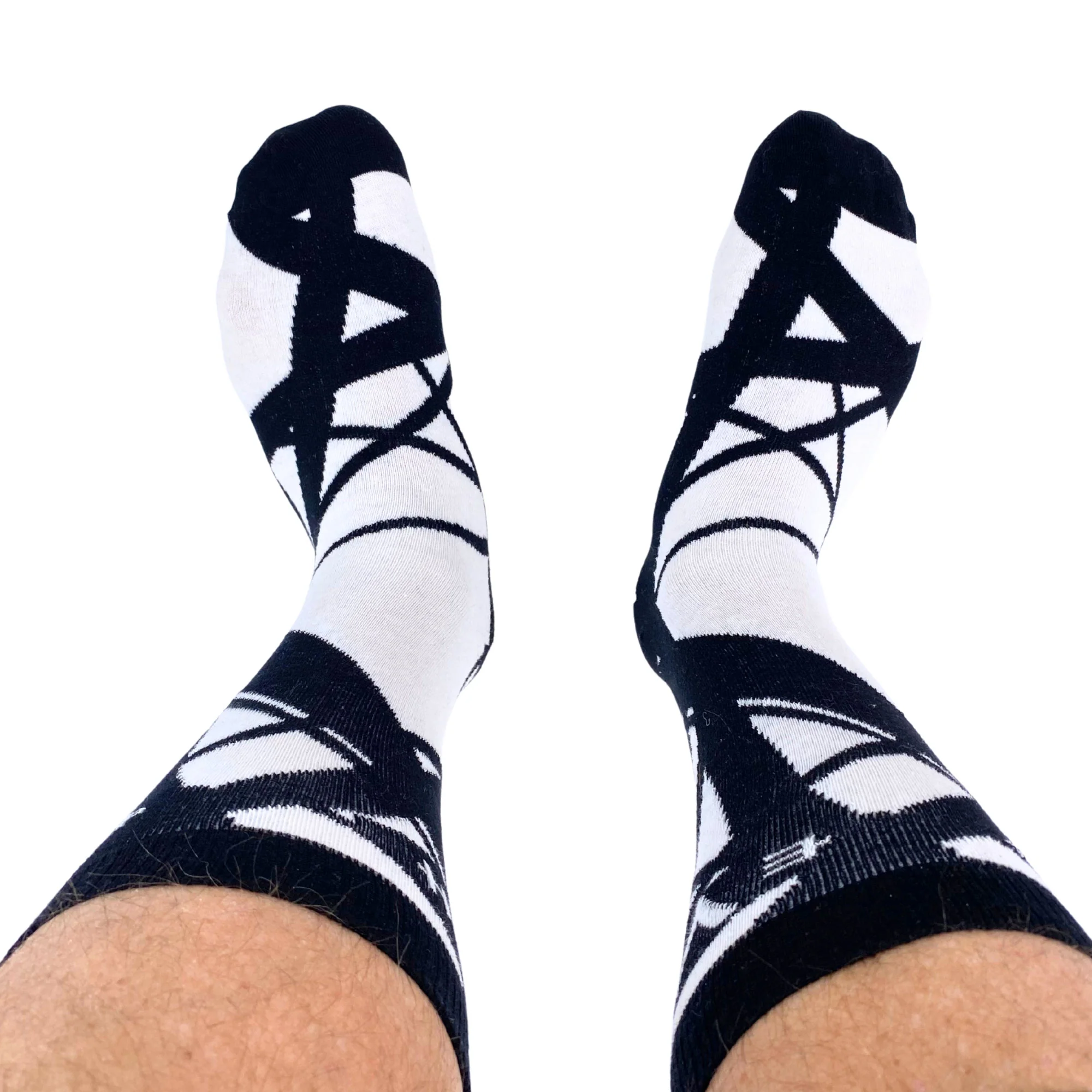 EVH Striped White & Black Socks - Image 6