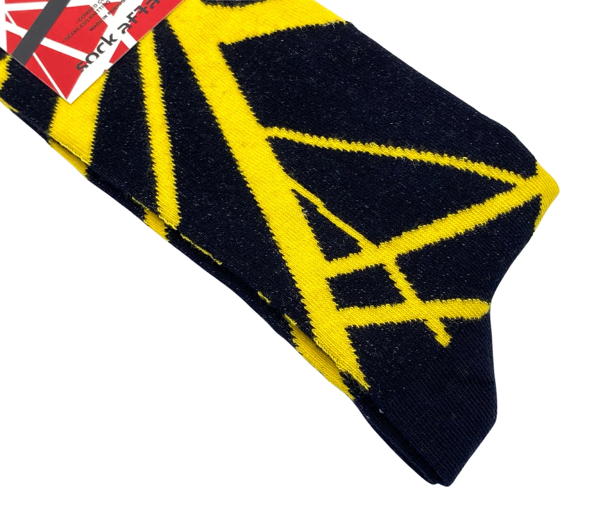 EVH Striped Black & Yellow Socks - Image 3
