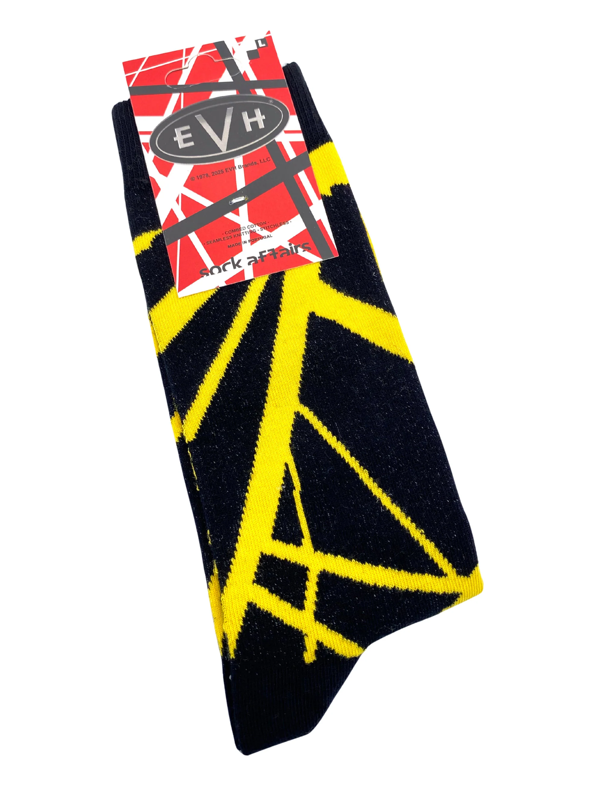 EVH Striped Black & Yellow Socks - Image 4
