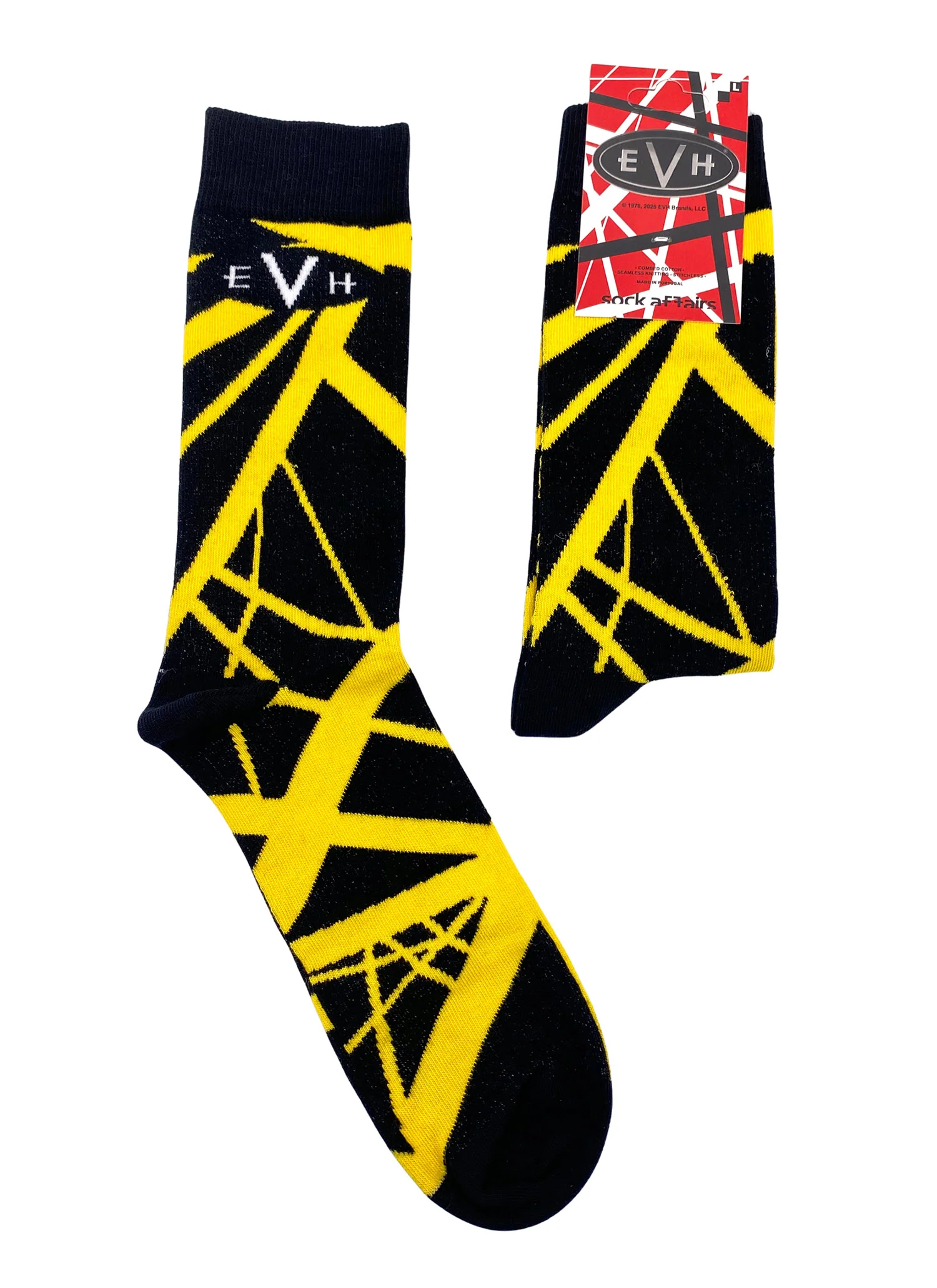 EVH Striped Black & Yellow Socks - Image 5