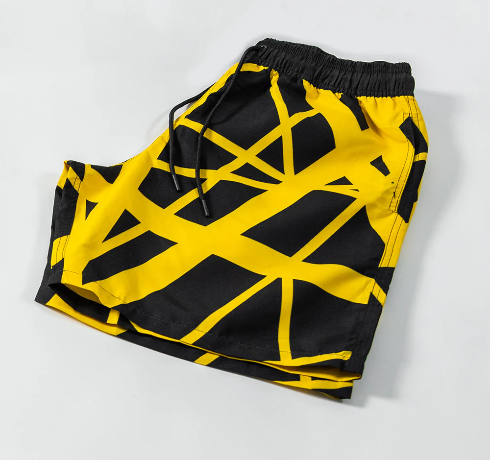 Black/Yellow Swim Shorts - Image 3