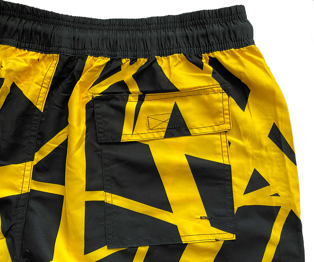 Black/Yellow Swim Shorts - Image 5