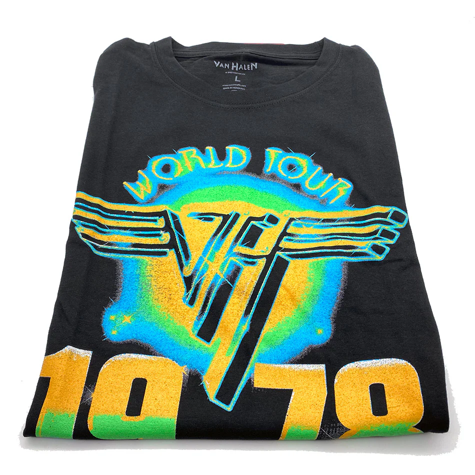 Black 1978 World Tour Unisex Tee - Image 7